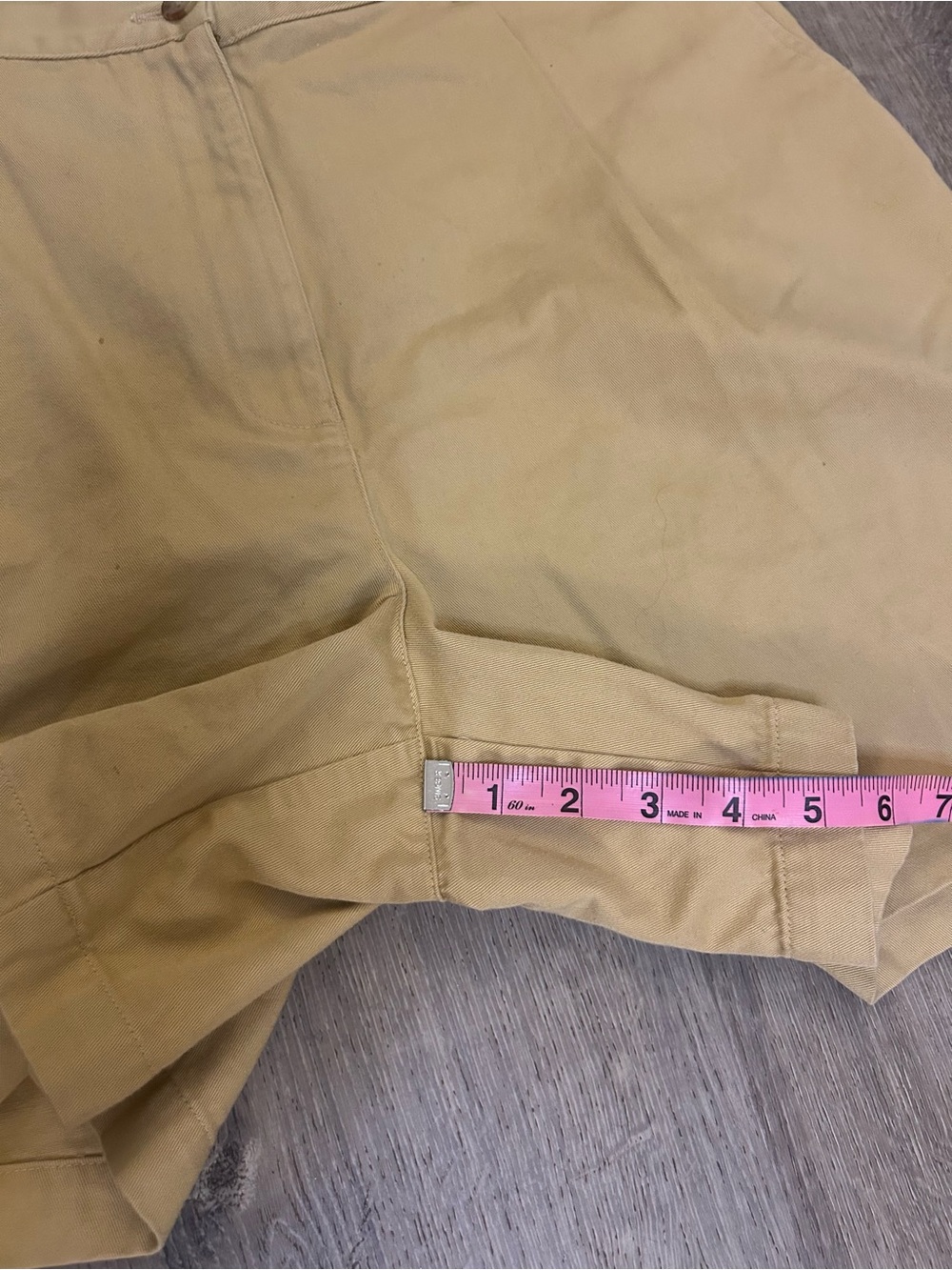 Ralph Lauren Men’s Light Khaki Bermuda Shorts Size 14 - Picture 5 of 9